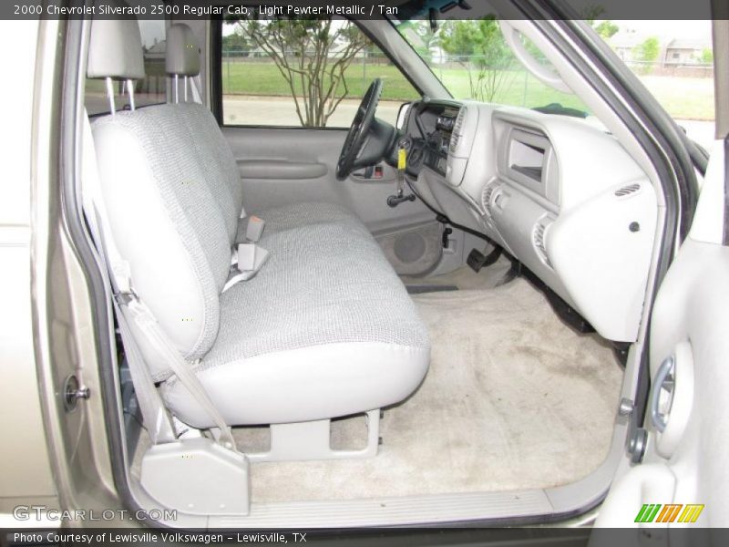 Light Pewter Metallic / Tan 2000 Chevrolet Silverado 2500 Regular Cab
