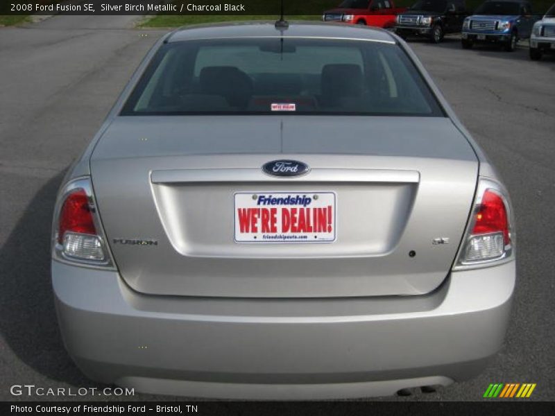 Silver Birch Metallic / Charcoal Black 2008 Ford Fusion SE