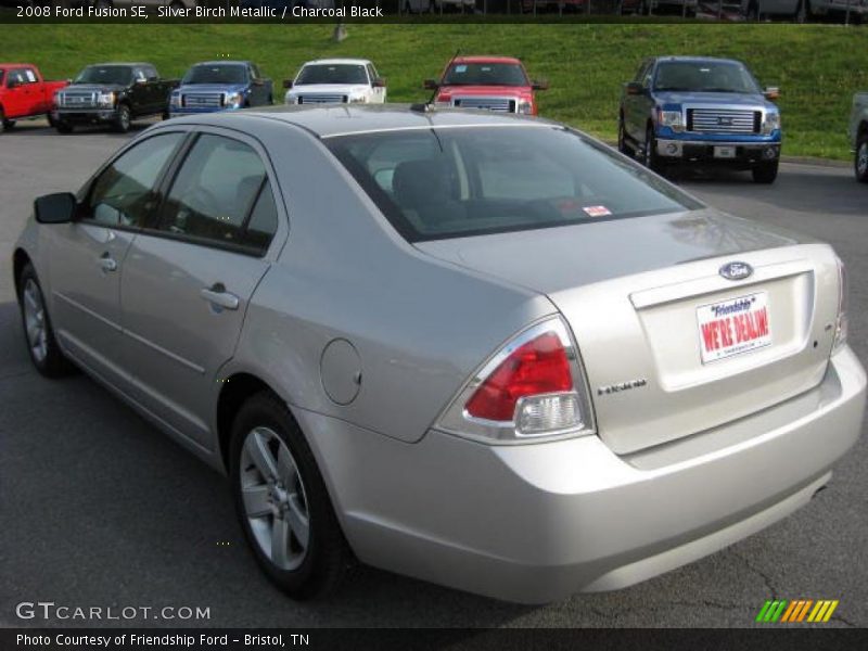 Silver Birch Metallic / Charcoal Black 2008 Ford Fusion SE