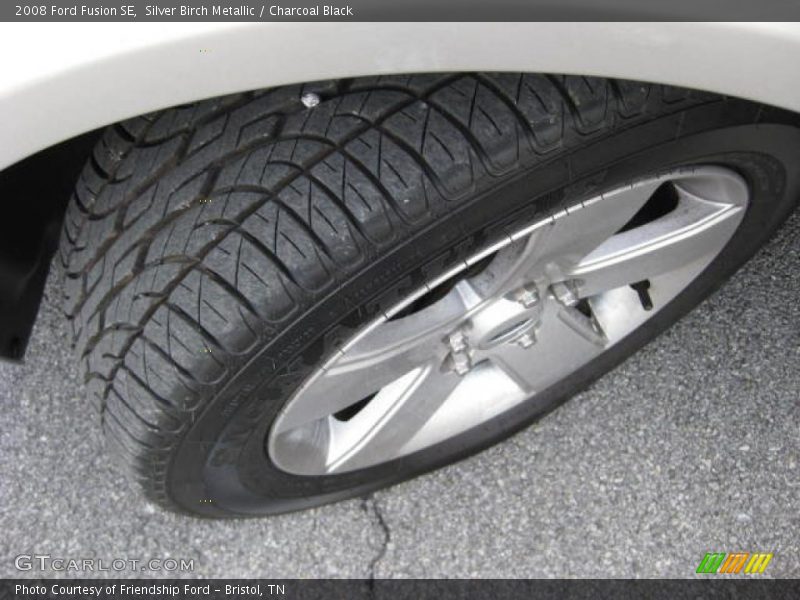 Silver Birch Metallic / Charcoal Black 2008 Ford Fusion SE