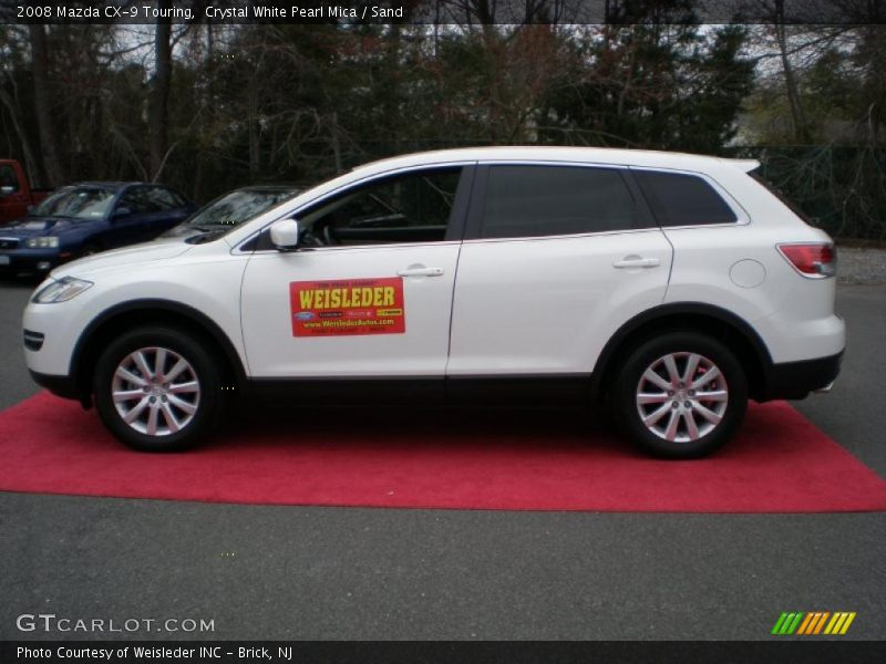 Crystal White Pearl Mica / Sand 2008 Mazda CX-9 Touring