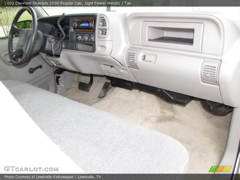 Light Pewter Metallic / Tan 2000 Chevrolet Silverado 2500 Regular Cab
