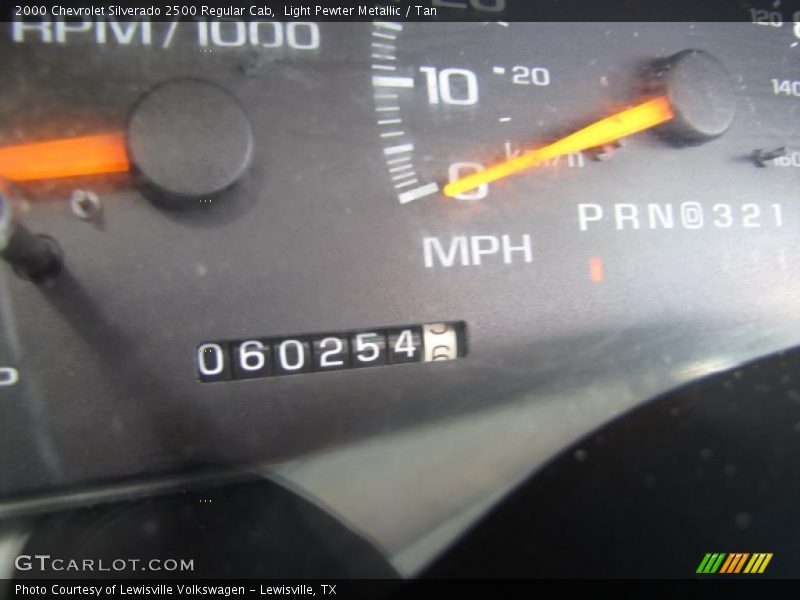 Light Pewter Metallic / Tan 2000 Chevrolet Silverado 2500 Regular Cab