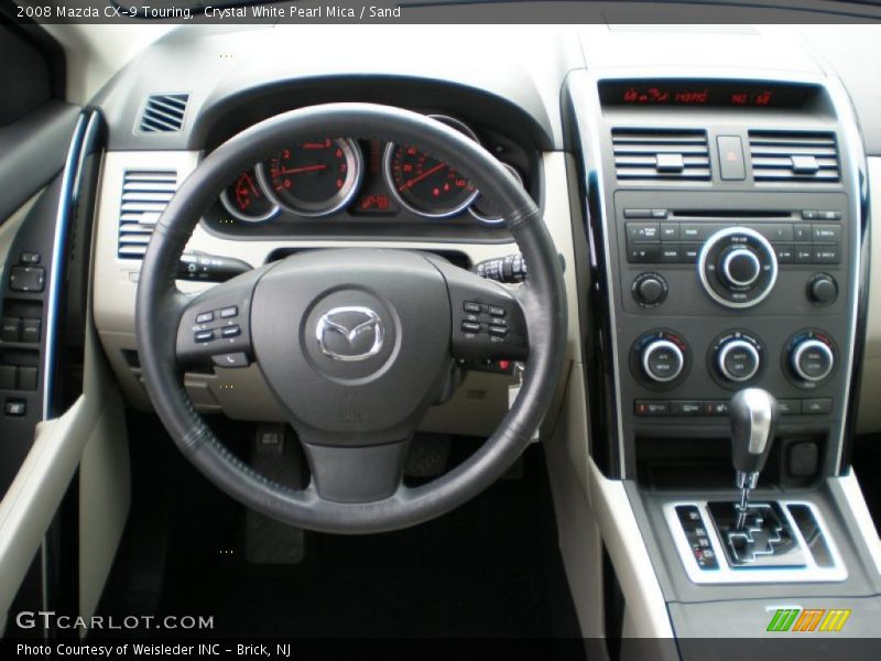 Crystal White Pearl Mica / Sand 2008 Mazda CX-9 Touring