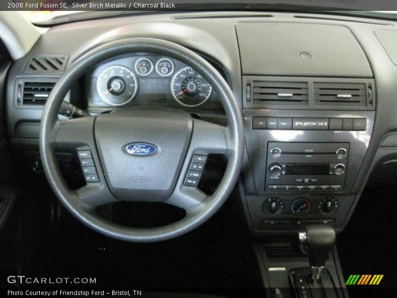 Silver Birch Metallic / Charcoal Black 2008 Ford Fusion SE