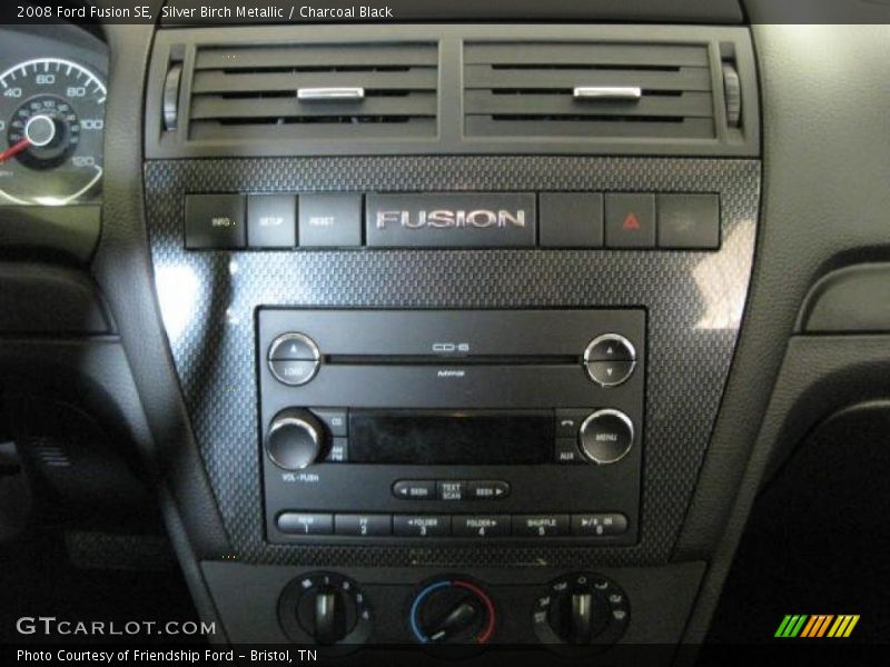 Silver Birch Metallic / Charcoal Black 2008 Ford Fusion SE