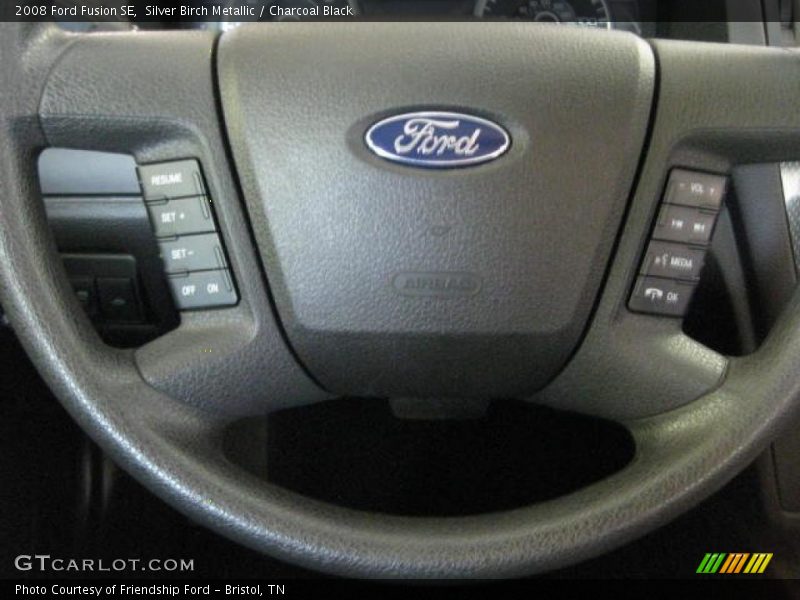 Silver Birch Metallic / Charcoal Black 2008 Ford Fusion SE