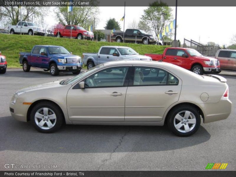 Light Sage Metallic / Camel 2008 Ford Fusion SE