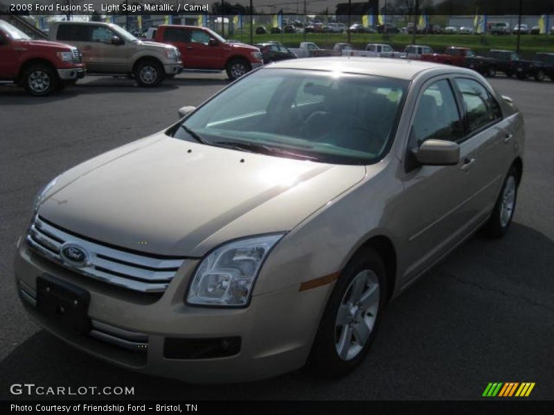 Light Sage Metallic / Camel 2008 Ford Fusion SE