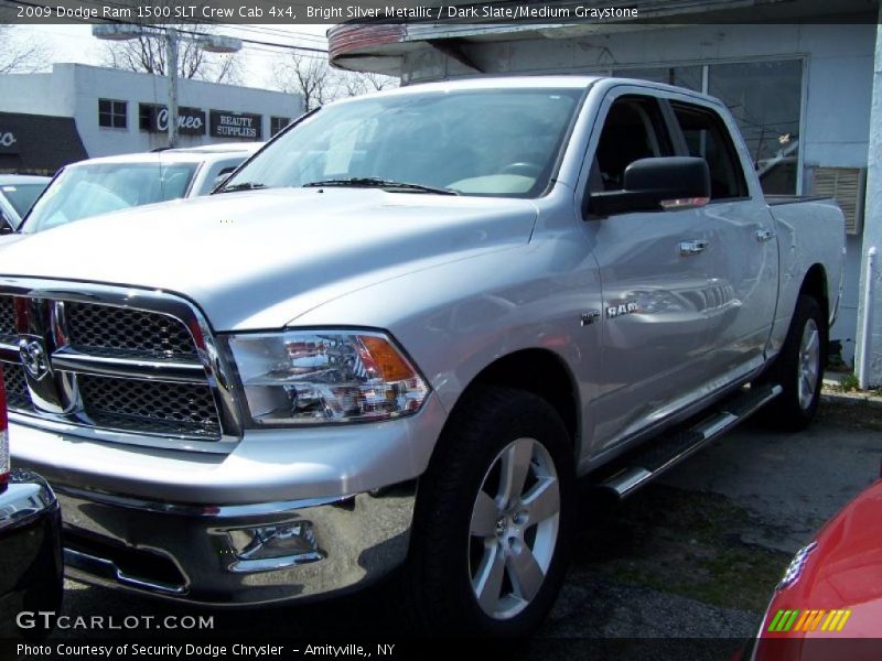 Bright Silver Metallic / Dark Slate/Medium Graystone 2009 Dodge Ram 1500 SLT Crew Cab 4x4