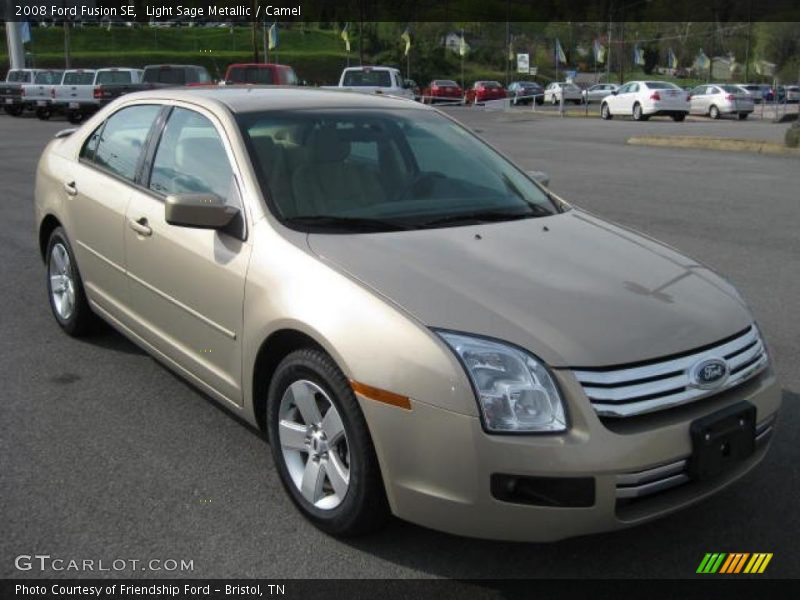 Light Sage Metallic / Camel 2008 Ford Fusion SE
