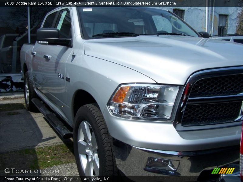 Bright Silver Metallic / Dark Slate/Medium Graystone 2009 Dodge Ram 1500 SLT Crew Cab 4x4