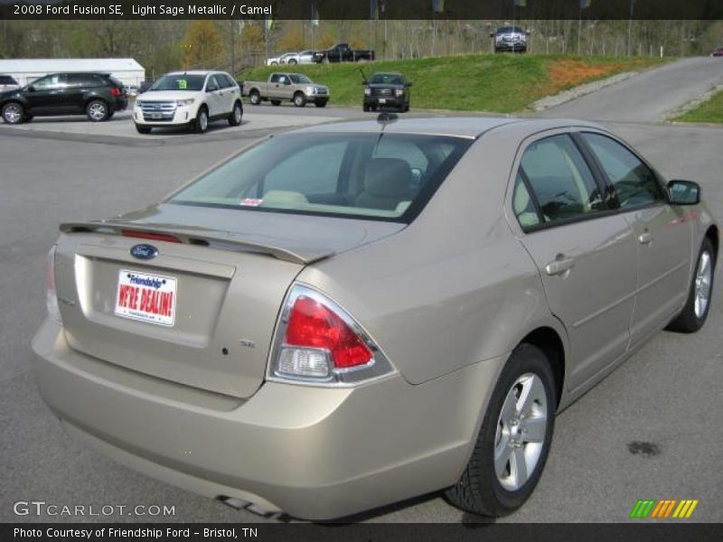 Light Sage Metallic / Camel 2008 Ford Fusion SE