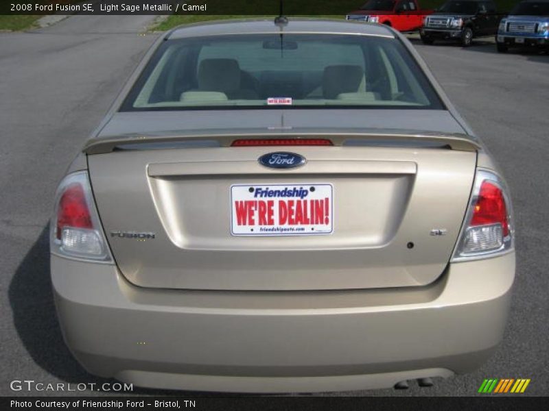 Light Sage Metallic / Camel 2008 Ford Fusion SE
