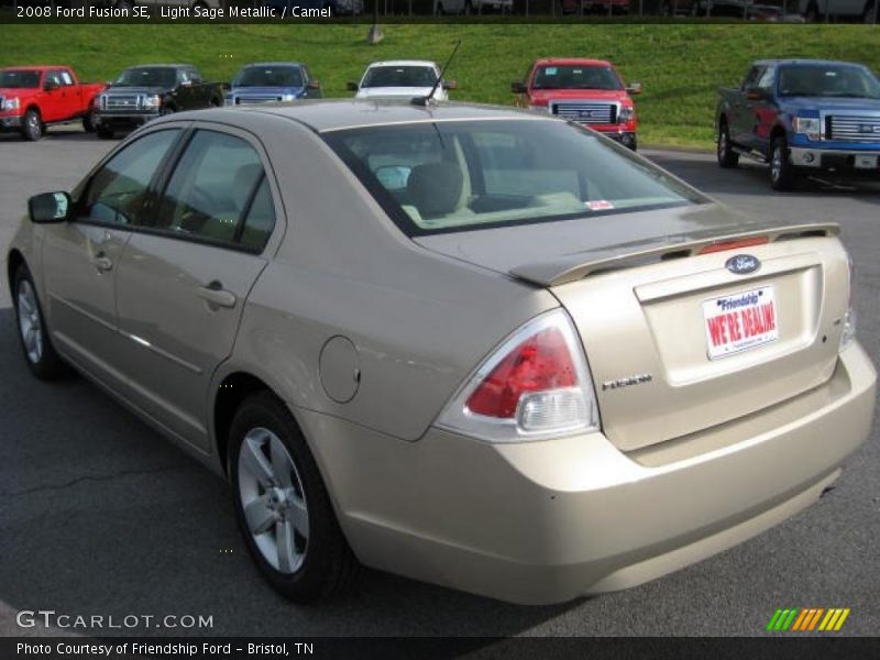 Light Sage Metallic / Camel 2008 Ford Fusion SE