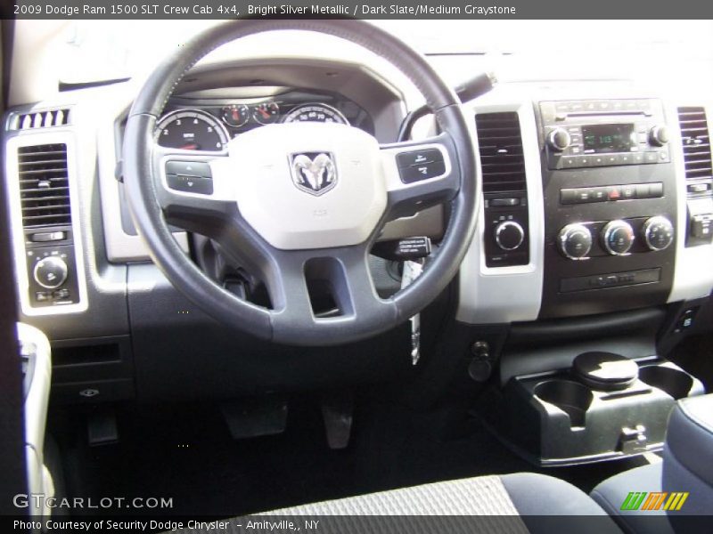 Bright Silver Metallic / Dark Slate/Medium Graystone 2009 Dodge Ram 1500 SLT Crew Cab 4x4