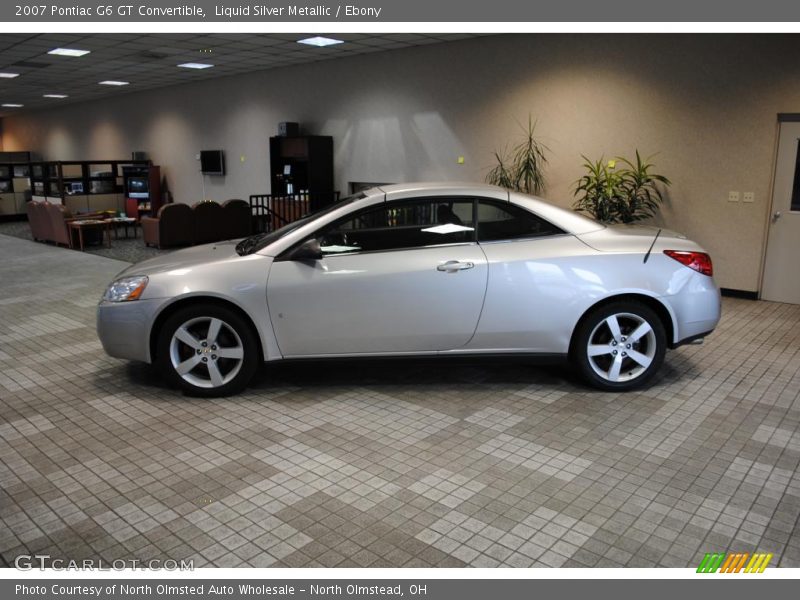Liquid Silver Metallic / Ebony 2007 Pontiac G6 GT Convertible