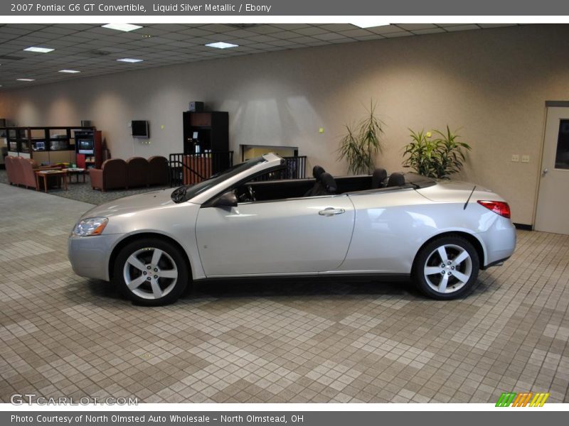 Liquid Silver Metallic / Ebony 2007 Pontiac G6 GT Convertible