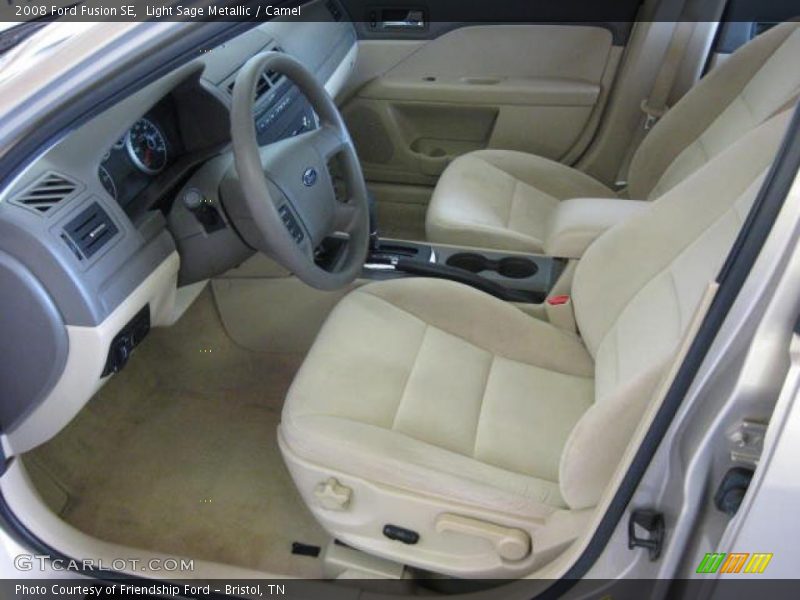 Light Sage Metallic / Camel 2008 Ford Fusion SE