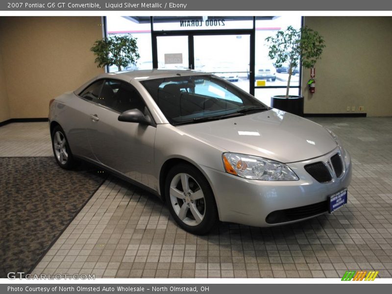 Liquid Silver Metallic / Ebony 2007 Pontiac G6 GT Convertible