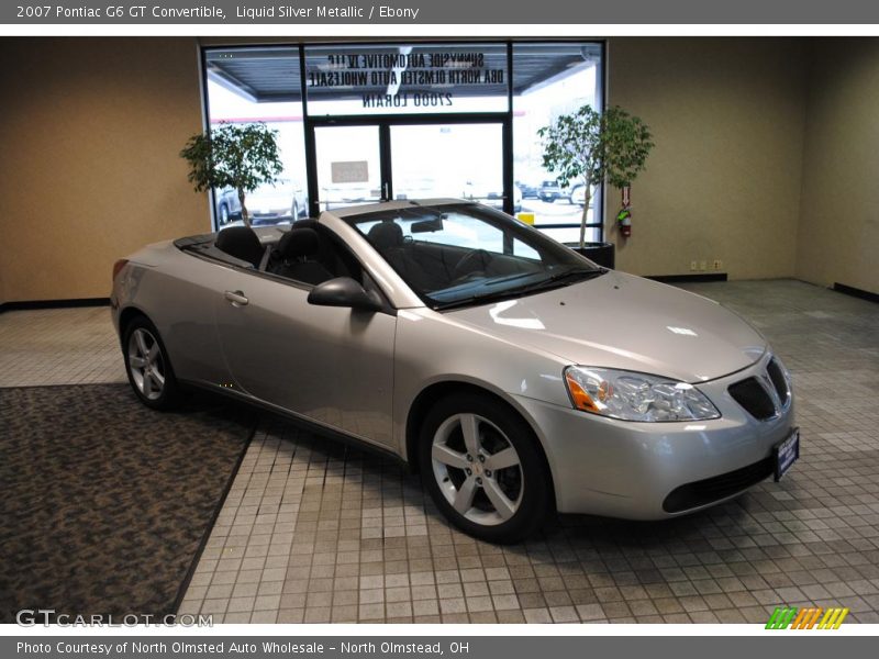 Liquid Silver Metallic / Ebony 2007 Pontiac G6 GT Convertible