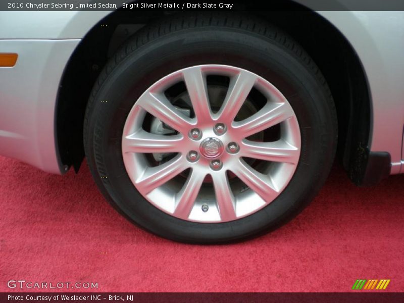 Bright Silver Metallic / Dark Slate Gray 2010 Chrysler Sebring Limited Sedan