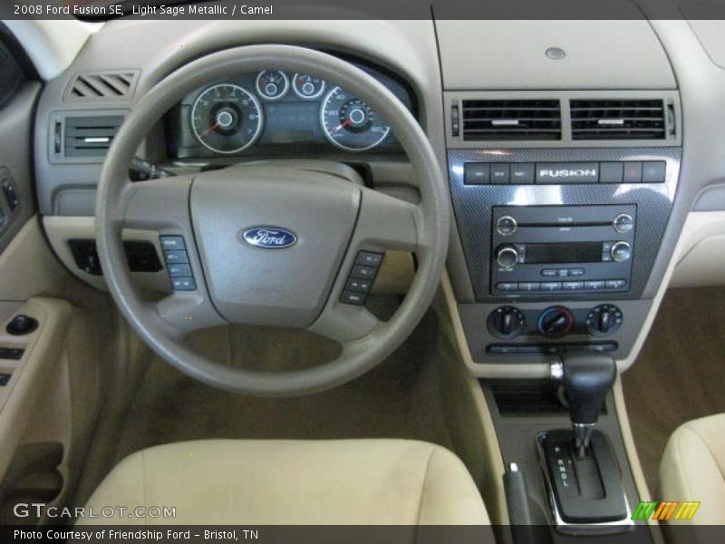Light Sage Metallic / Camel 2008 Ford Fusion SE
