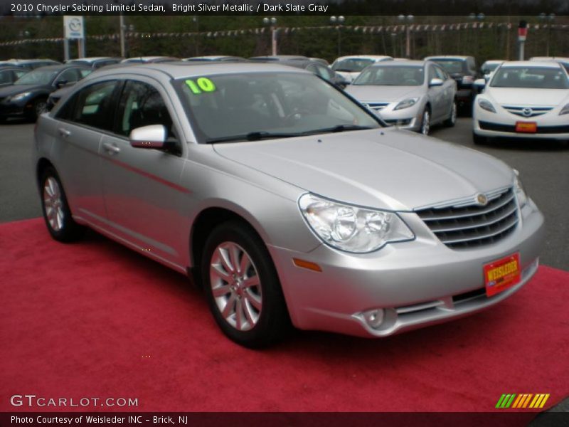 Bright Silver Metallic / Dark Slate Gray 2010 Chrysler Sebring Limited Sedan