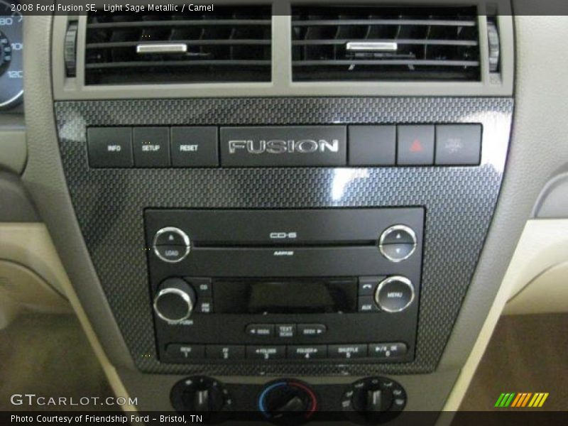 Light Sage Metallic / Camel 2008 Ford Fusion SE