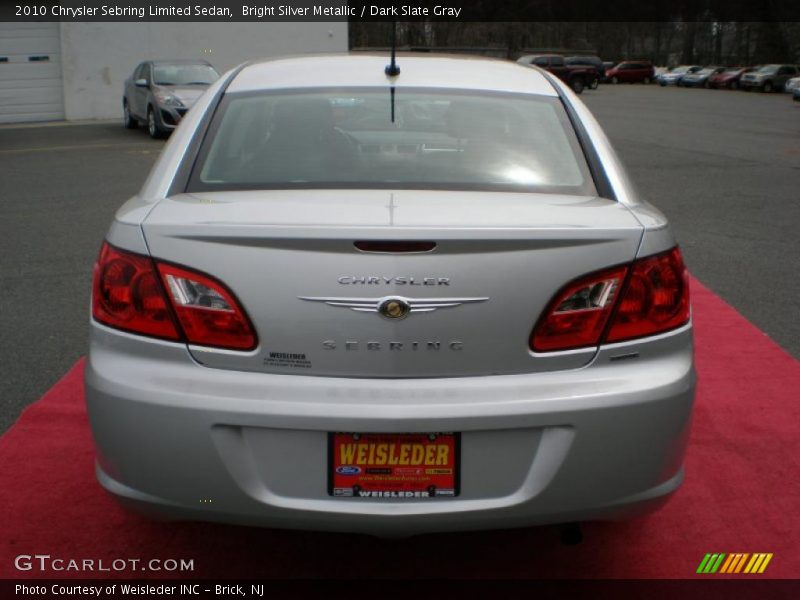Bright Silver Metallic / Dark Slate Gray 2010 Chrysler Sebring Limited Sedan