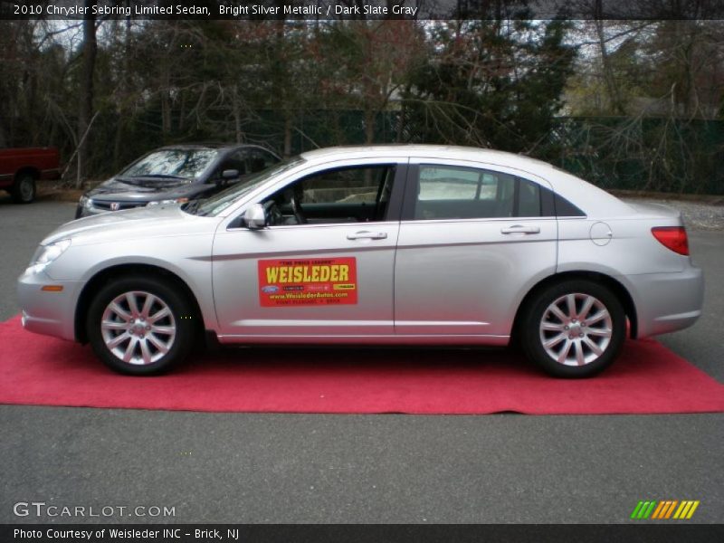 Bright Silver Metallic / Dark Slate Gray 2010 Chrysler Sebring Limited Sedan