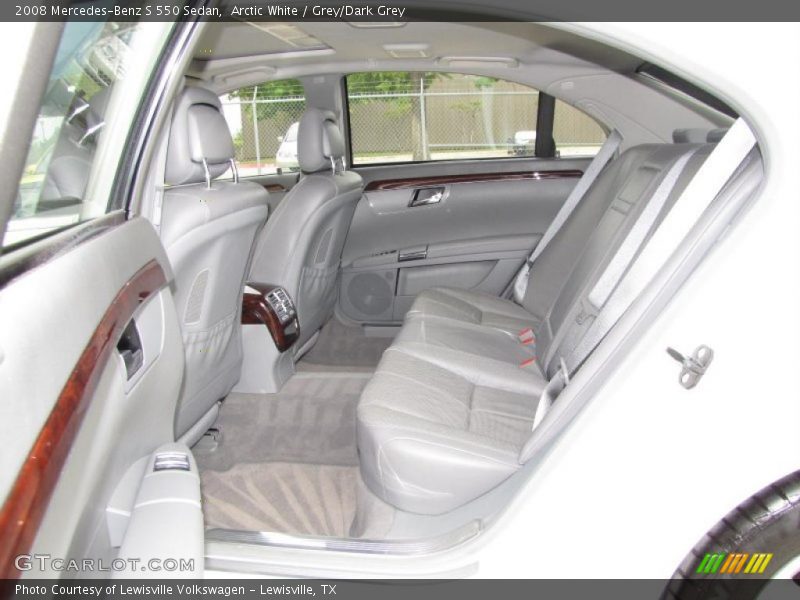 Arctic White / Grey/Dark Grey 2008 Mercedes-Benz S 550 Sedan