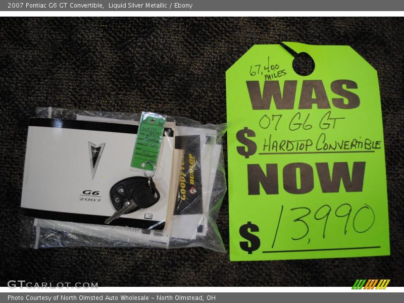 Liquid Silver Metallic / Ebony 2007 Pontiac G6 GT Convertible