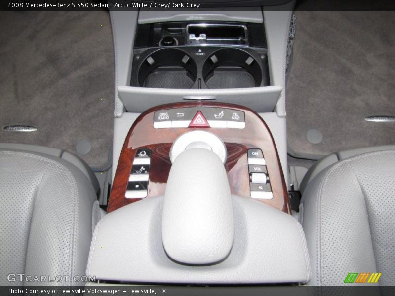 Arctic White / Grey/Dark Grey 2008 Mercedes-Benz S 550 Sedan