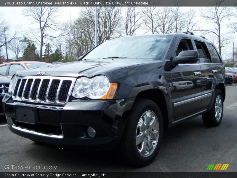 Black / Dark Slate Gray/Light Graystone 2008 Jeep Grand Cherokee Overland 4x4