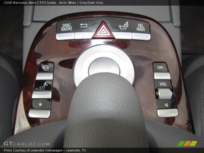 Arctic White / Grey/Dark Grey 2008 Mercedes-Benz S 550 Sedan