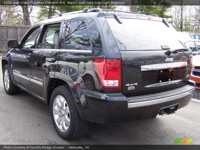 Black / Dark Slate Gray/Light Graystone 2008 Jeep Grand Cherokee Overland 4x4