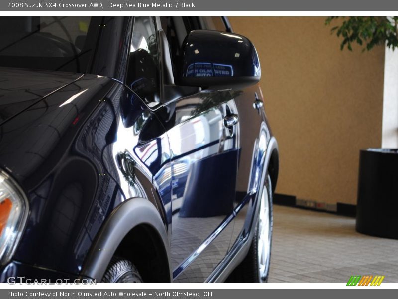 Deep Sea Blue Metallic / Black 2008 Suzuki SX4 Crossover AWD