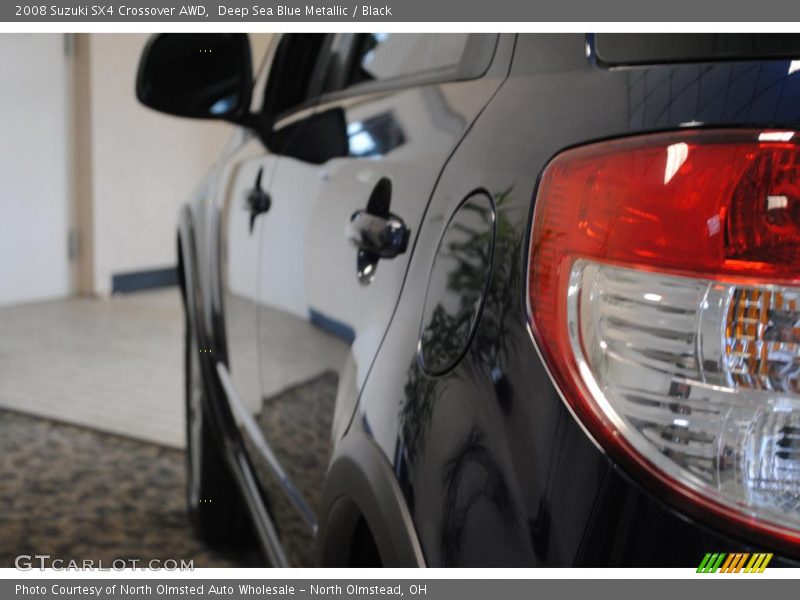 Deep Sea Blue Metallic / Black 2008 Suzuki SX4 Crossover AWD