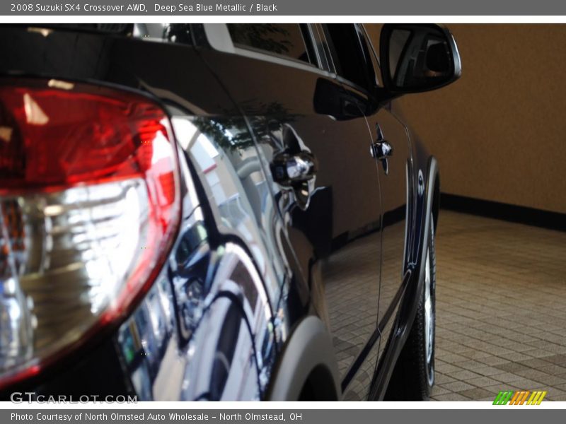 Deep Sea Blue Metallic / Black 2008 Suzuki SX4 Crossover AWD