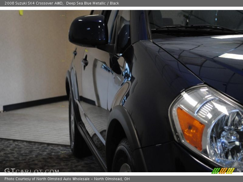 Deep Sea Blue Metallic / Black 2008 Suzuki SX4 Crossover AWD