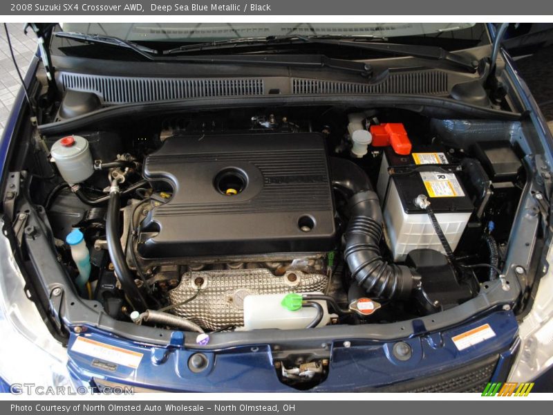 Deep Sea Blue Metallic / Black 2008 Suzuki SX4 Crossover AWD