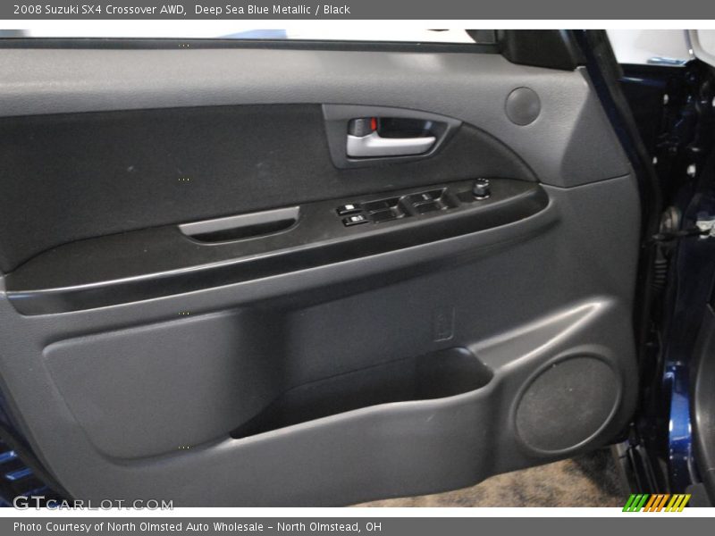 Deep Sea Blue Metallic / Black 2008 Suzuki SX4 Crossover AWD