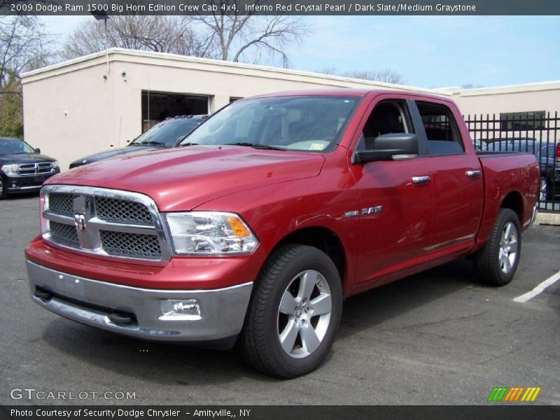 Inferno Red Crystal Pearl / Dark Slate/Medium Graystone 2009 Dodge Ram 1500 Big Horn Edition Crew Cab 4x4