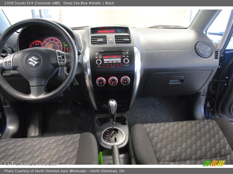 Deep Sea Blue Metallic / Black 2008 Suzuki SX4 Crossover AWD