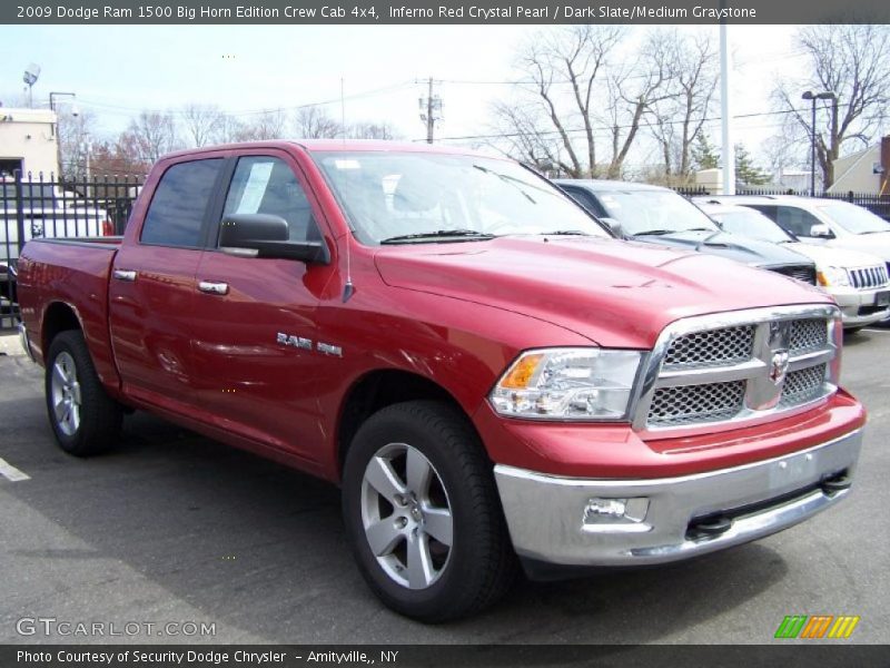 Inferno Red Crystal Pearl / Dark Slate/Medium Graystone 2009 Dodge Ram 1500 Big Horn Edition Crew Cab 4x4