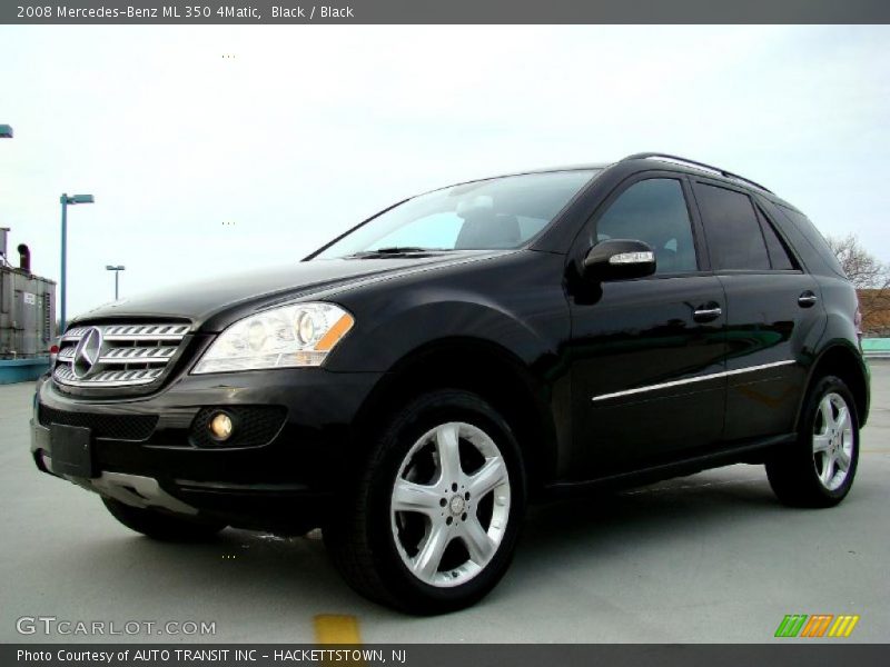 Black / Black 2008 Mercedes-Benz ML 350 4Matic