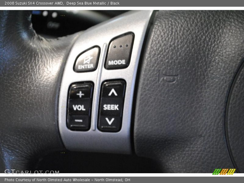 Deep Sea Blue Metallic / Black 2008 Suzuki SX4 Crossover AWD