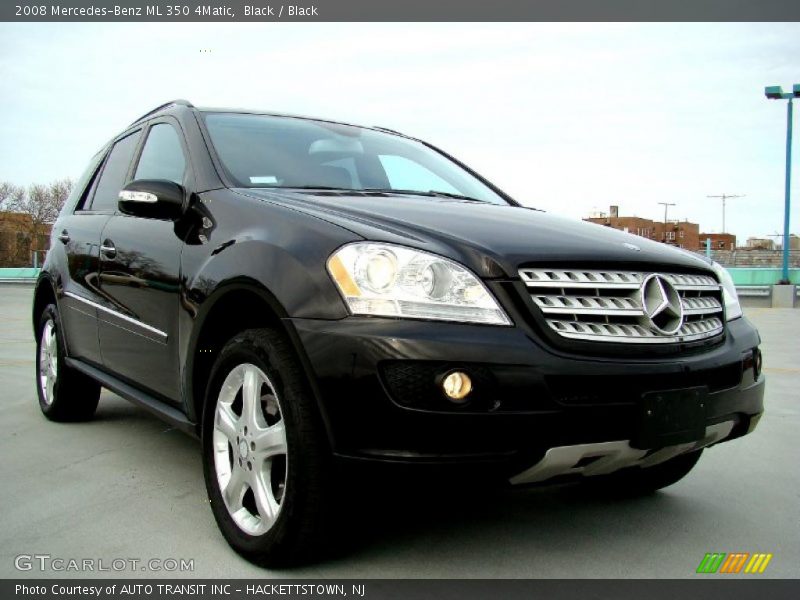 Black / Black 2008 Mercedes-Benz ML 350 4Matic