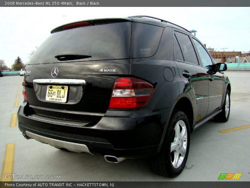 Black / Black 2008 Mercedes-Benz ML 350 4Matic